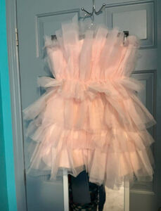 Francesca’s pink tulle dress